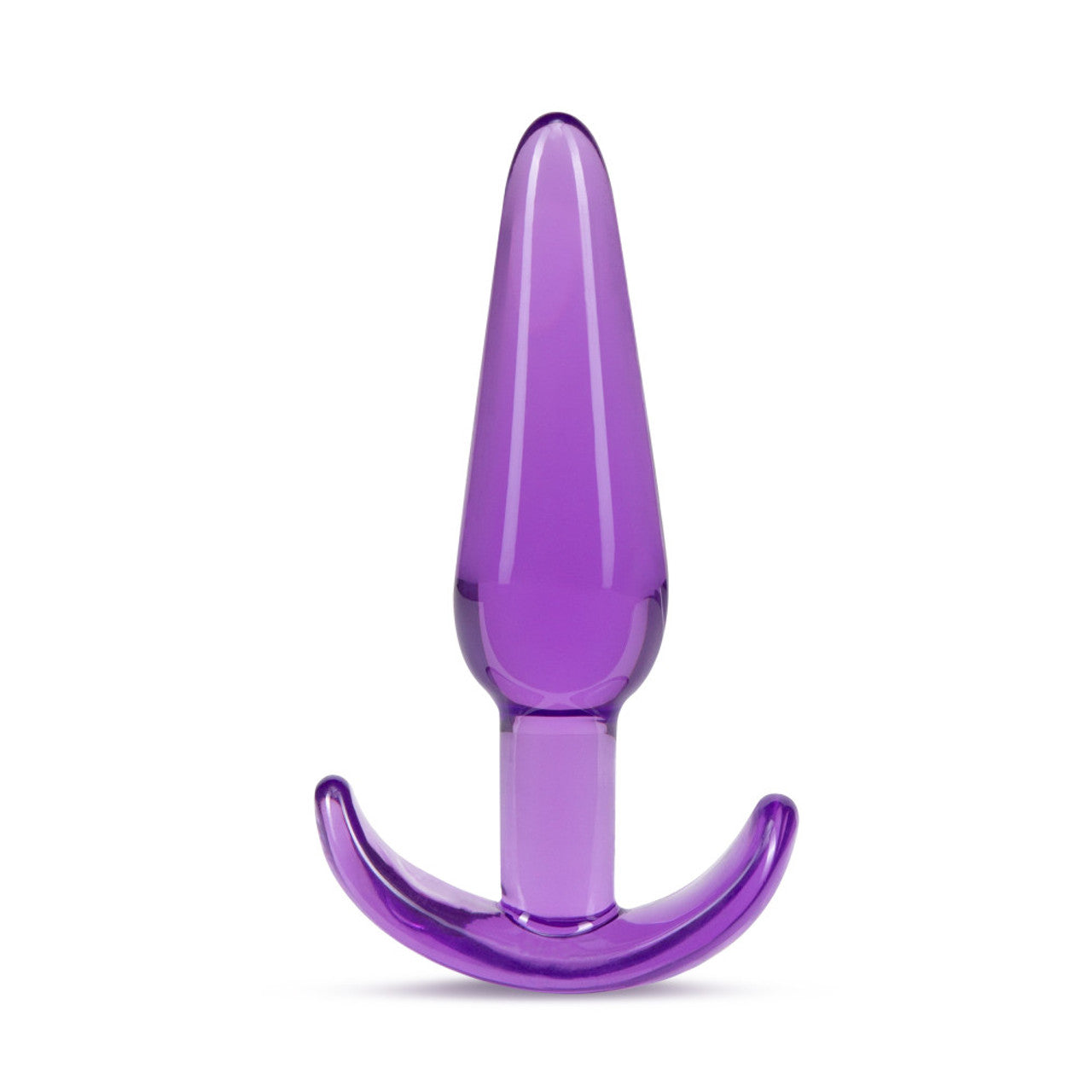 B Yours Slim Tapered See-Through Anal Plug - Purple - Thorn & Feather