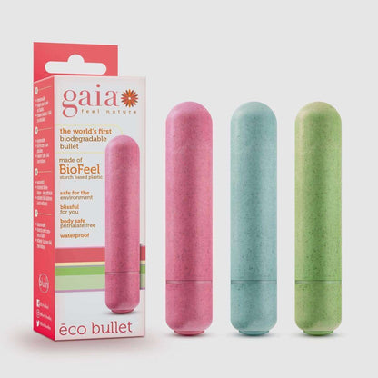 Gaia Eco Biadegradable Bullet Vibrator - Green - Thorn & Feather