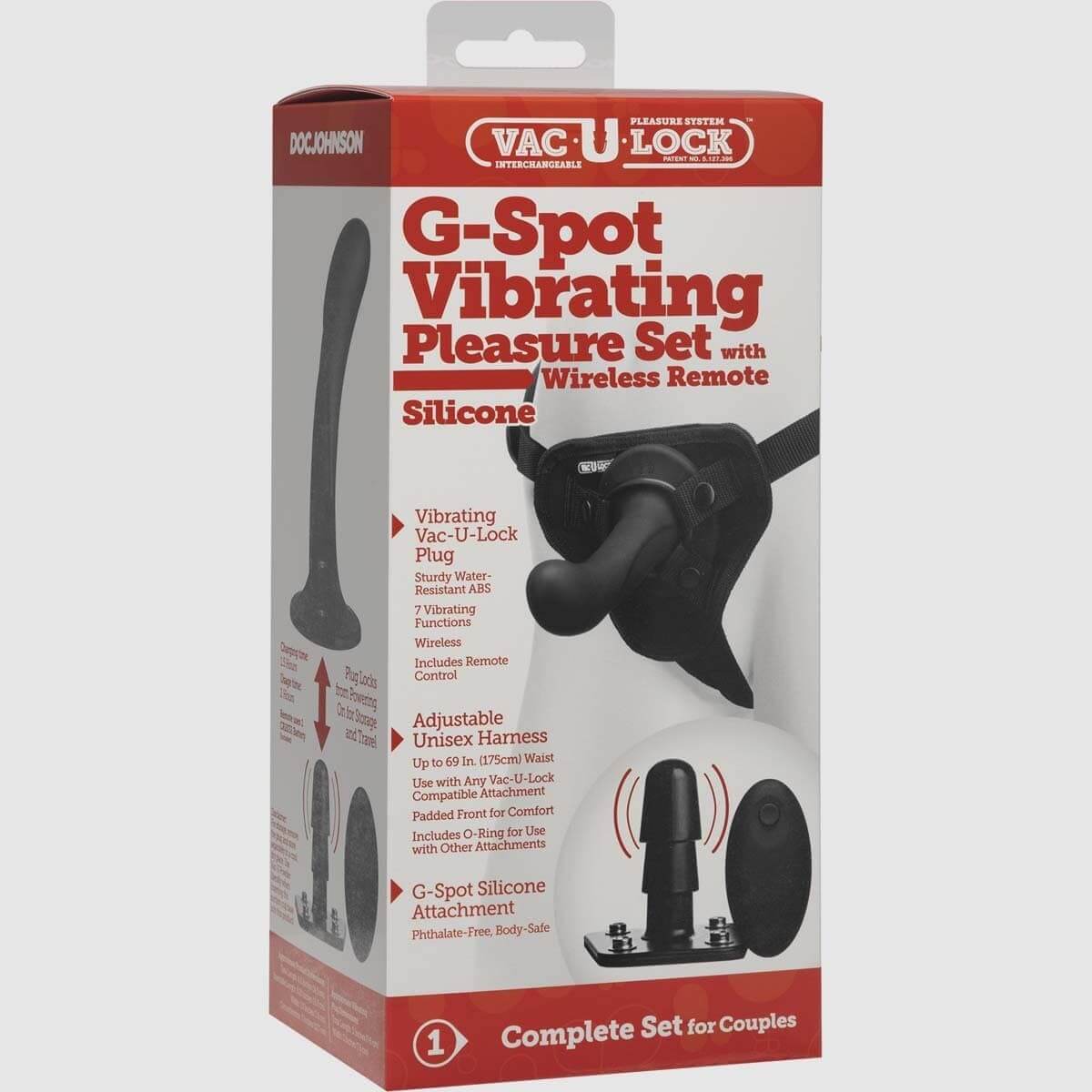 Vac-U-Lock G-Spot Vibrating Pleasure Set with Remote - Thorn & Feather Sex Toy Canada