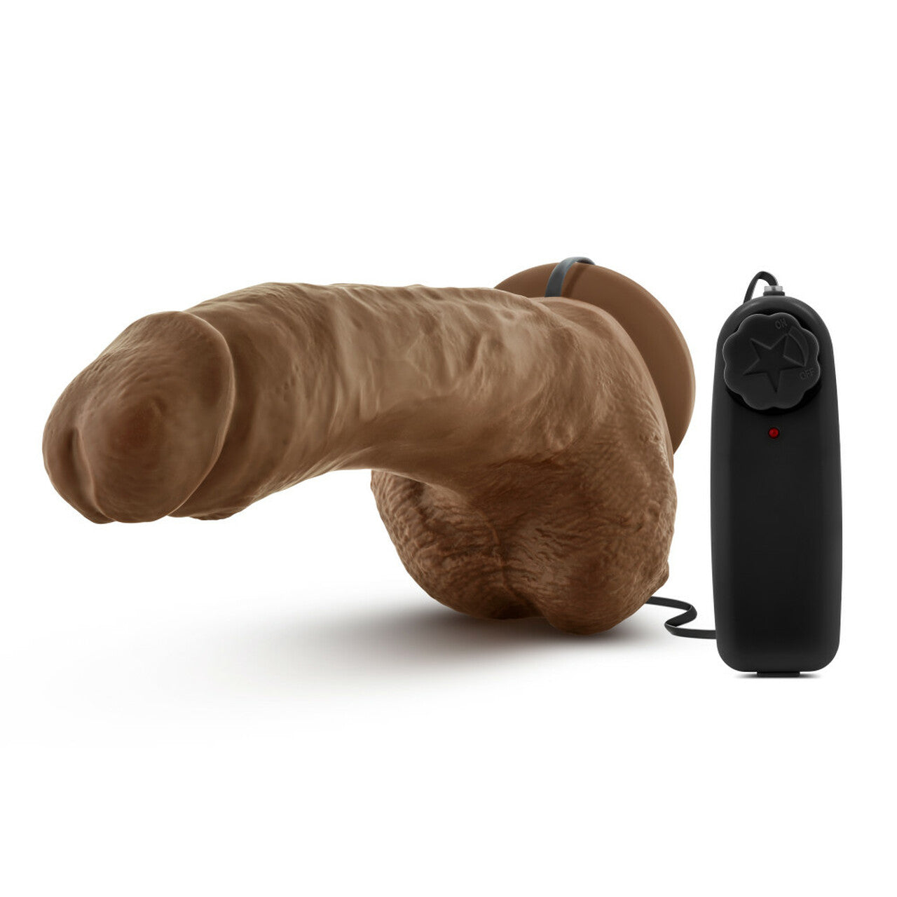 Loverboy The Boxer 9" Vibrating Realistic Cock - Mocha - Thorn & Feather