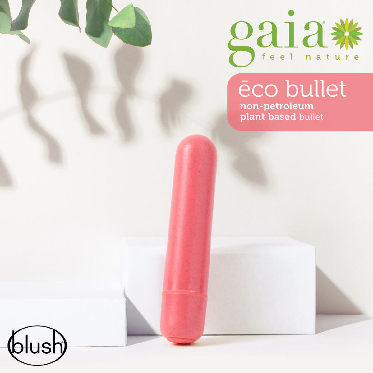 Gaia Eco Biadegradable Bullet Vibrator - Coral - Thorn & Feather