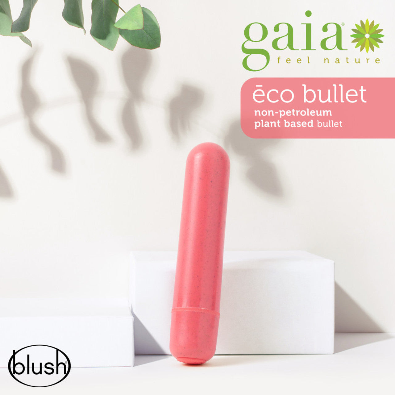 Gaia Eco Biadegradable Bullet Vibrator - Coral - Thorn & Feather