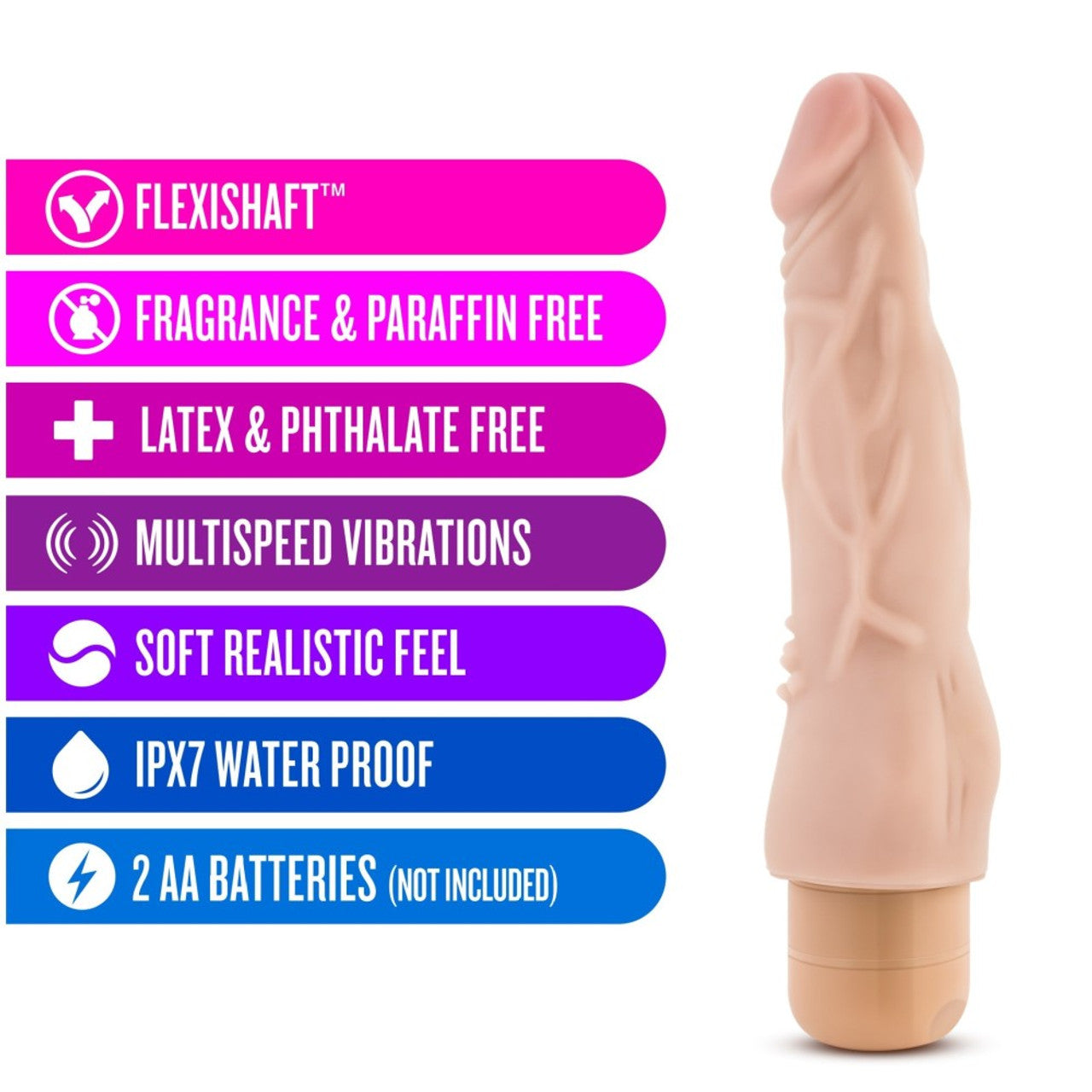 Cock Vibe 4 8 Inch Vibrating Cock - Beige - Thorn & Feather Sex Toy Canada