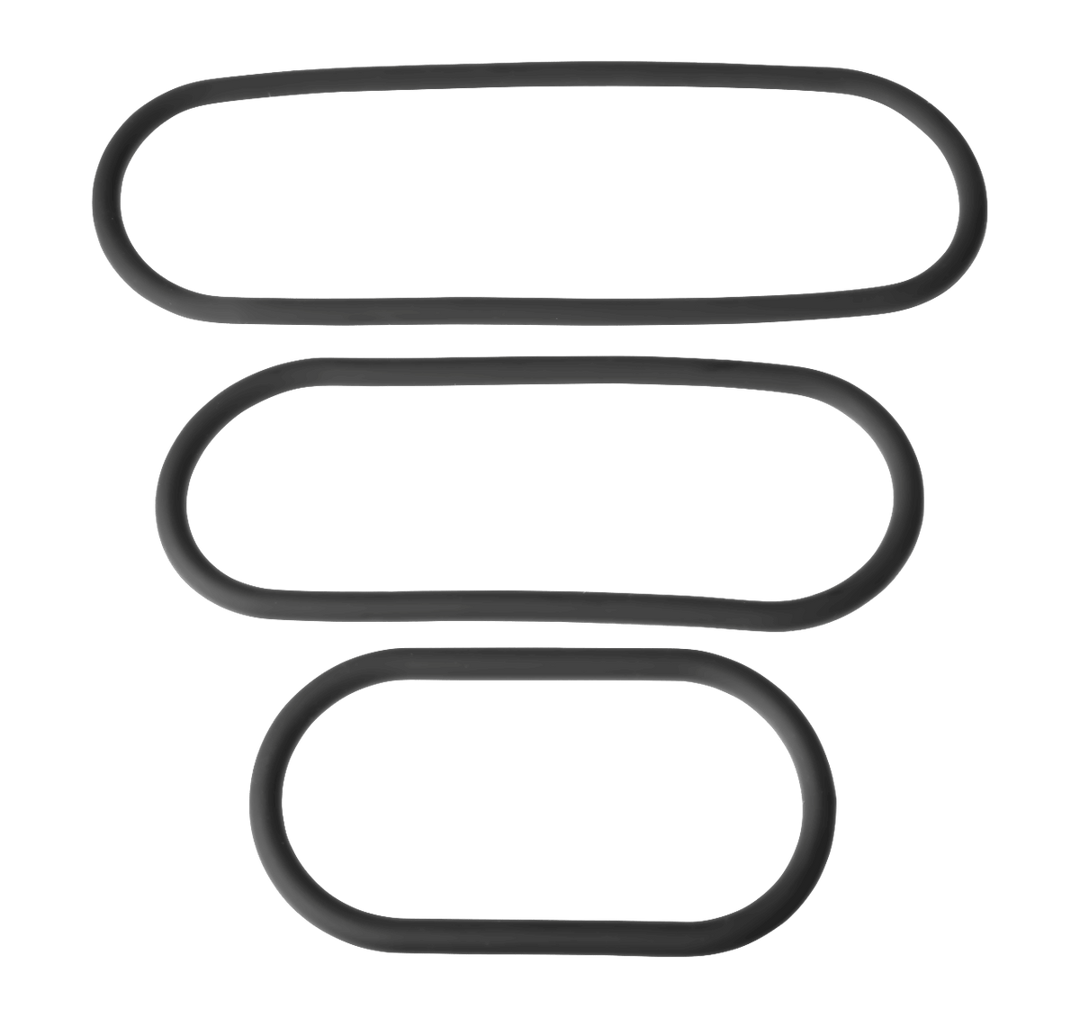 Xplay Silicone Thin Wrap Ring 3-Pack (9,12,15) - Thorn & Feather