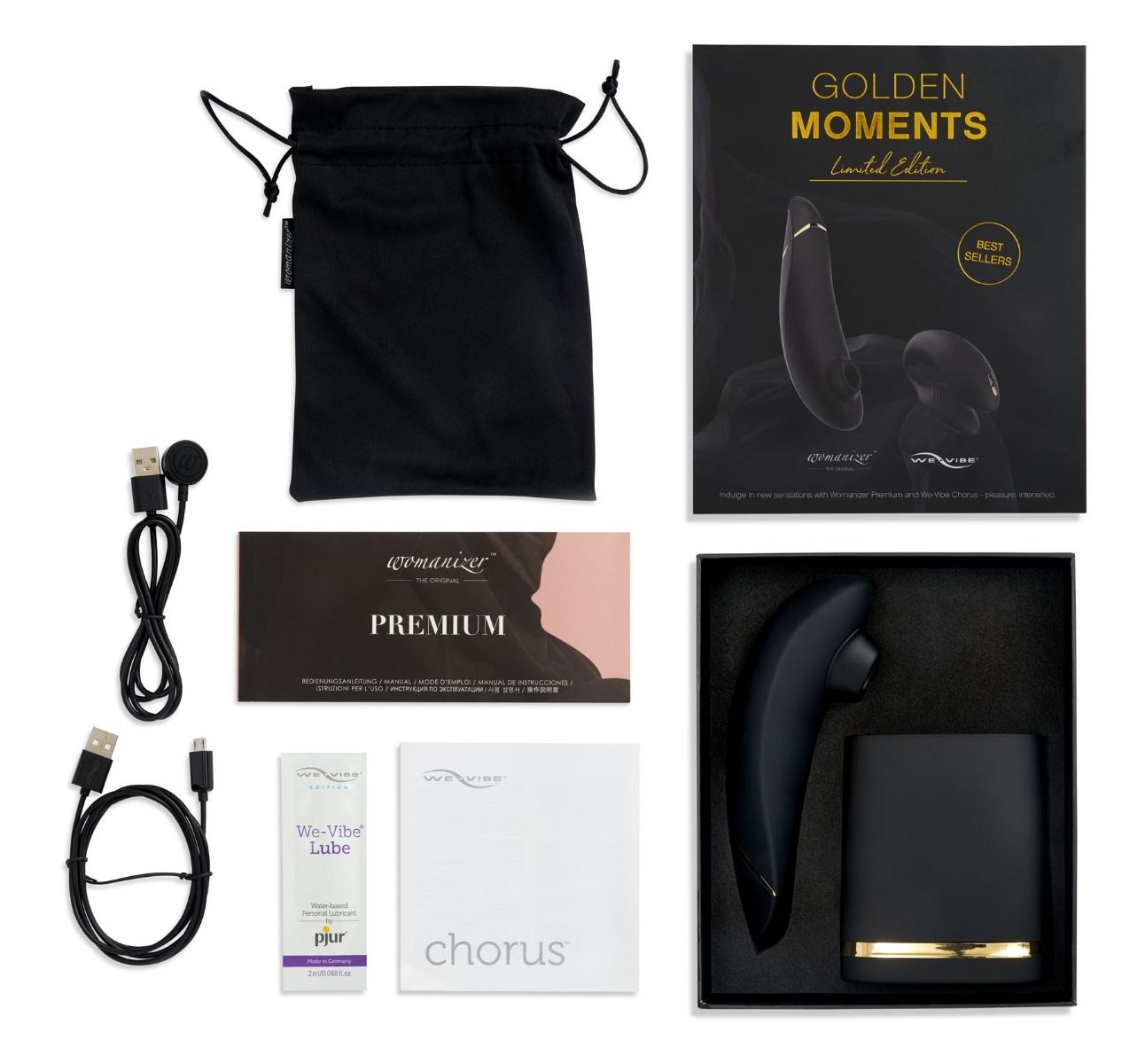 Womanizer & We-Vibe Golden Moments Limited Edition Gift Set - Thorn & Feather Sex Toy Canada