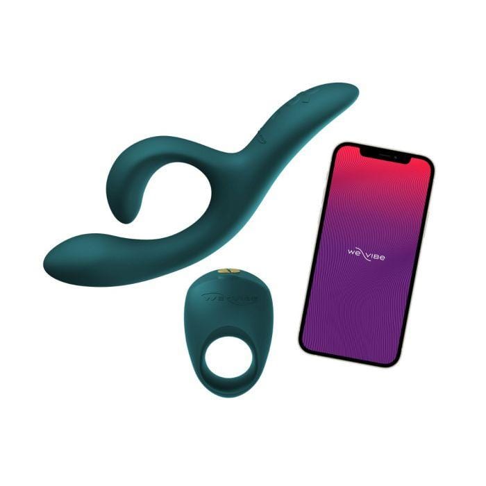 We-Vibe Date Night Couple's Vibrator Set - Green Velvet - Thorn & Feather Sex Toy Canada