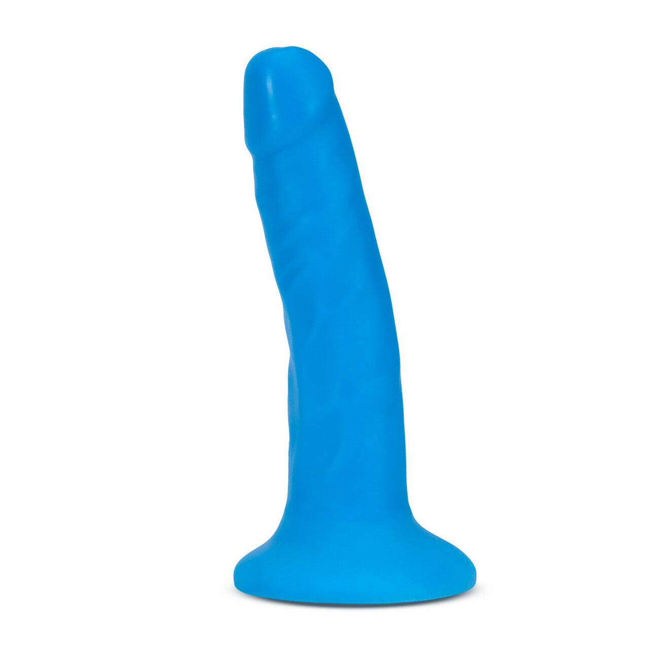Neo Elite 6 Inch Silicone Dual Density Cock - Neon Blue - Thorn & Feather