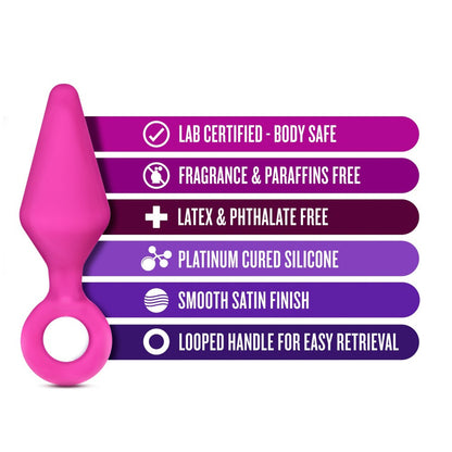 Luxe Candy Rimmer Silicone Butt Plug for Beginners - Small, Pink - Thorn & Feather