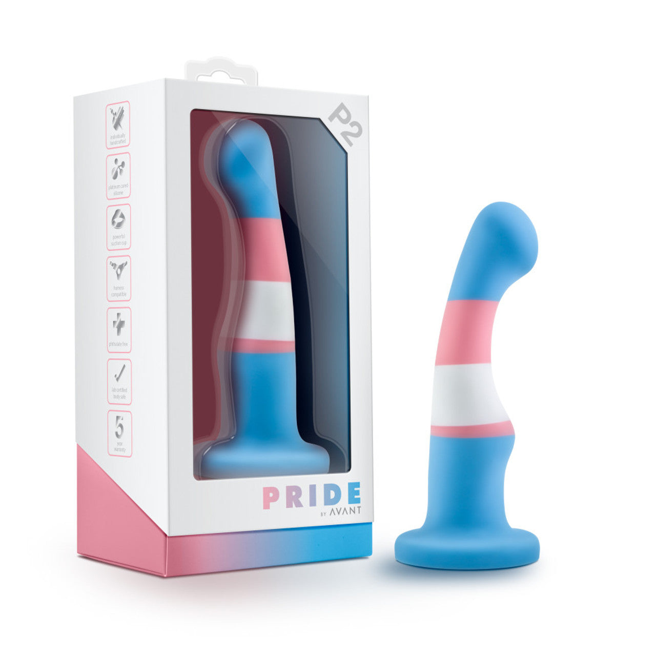 Avant Pride P2 True Blue Silicone Dildo - Thorn & Feather